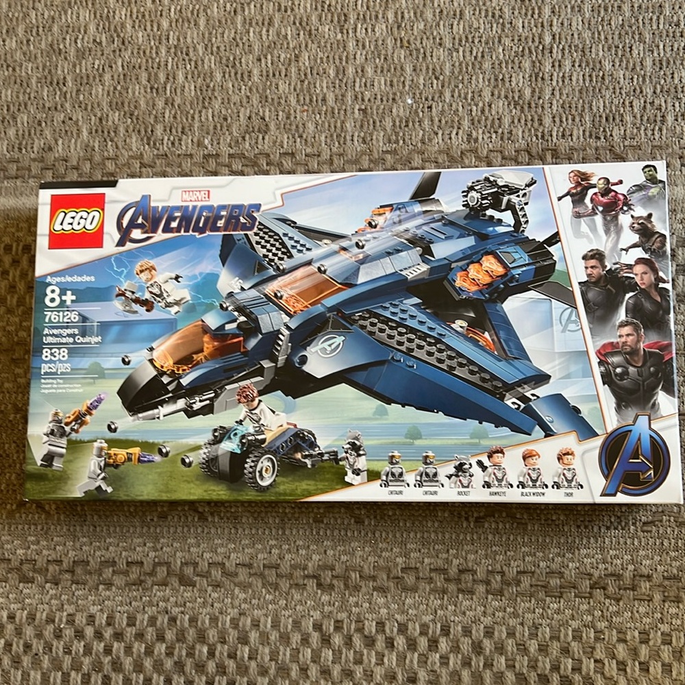 New Lego Marvel Adventures Ultimate Quinjet Superheroes Jet Toy Set - Picture 2 of 5